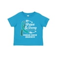 thumbnail image 1 of Inktastic Ovarian Cancer Awareness Brave and Strong with Arrows Boys or Girls Toddler T-Shirt, 1 of 5