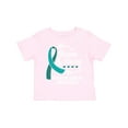 thumbnail image 1 of Inktastic Ovarian Cancer Awareness Brave and Strong with Arrows Boys or Girls Toddler T-Shirt, 1 of 5