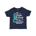 thumbnail image 1 of Inktastic Ovarian Cancer Awareness Brave and Strong with Arrows Boys or Girls Toddler T-Shirt, 1 of 5