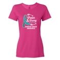thumbnail image 1 of Inktastic Ovarian Cancer Awareness Brave and Strong with Arrows Women's T-Shirt, 1 of 5