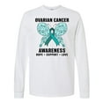 thumbnail image 1 of Inktastic Ovarian Cancer Awareness Hope Support and Love Long Sleeve T-Shirt, 1 of 5