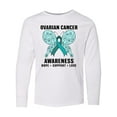 thumbnail image 1 of Inktastic Ovarian Cancer Awareness Hope Support and Love Long Sleeve Youth T-Shirt, 1 of 5