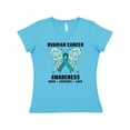 thumbnail image 1 of Inktastic Ovarian Cancer Awareness Hope Support and Love Women's V-Neck T-Shirt, 1 of 5