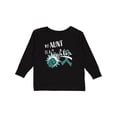thumbnail image 1 of Inktastic Ovarian Cancer Awareness My Aunt is a Fighter Boys or Girls Long Sleeve Toddler T-Shirt, 1 of 5