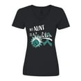 thumbnail image 1 of Inktastic Ovarian Cancer Awareness My Aunt is a Fighter Women's V-Neck T-Shirt, 1 of 5