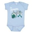 thumbnail image 1 of Inktastic Ovarian Cancer Awareness My Grandma is a Fighter Boys or Girls Baby Bodysuit, 1 of 5