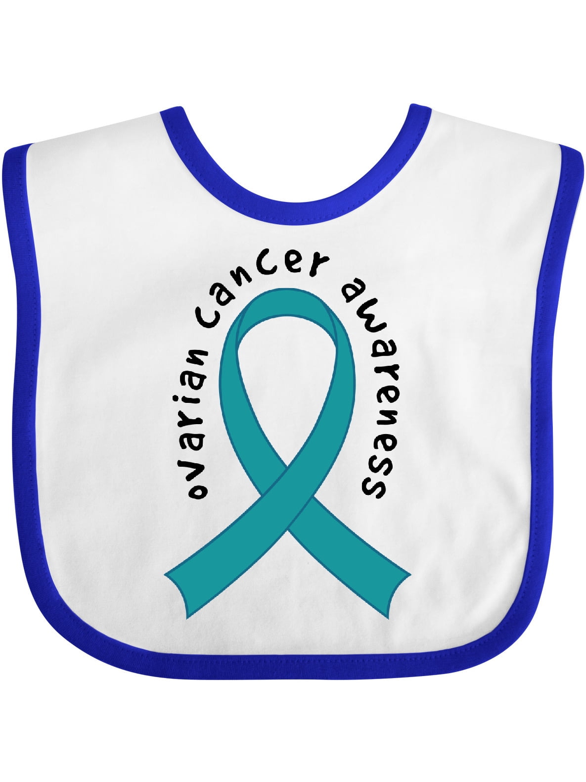 Inktastic Ovarian Cancer Awareness Ribbon Boys or Girls Baby Bib ...