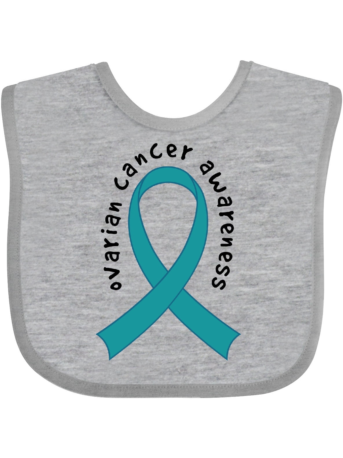 Inktastic Ovarian Cancer Awareness Ribbon Boys or Girls Baby Bib ...