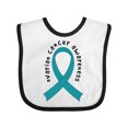 thumbnail image 1 of Inktastic Ovarian Cancer Awareness Ribbon Boys or Girls Baby Bib, 1 of 4