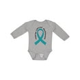 thumbnail image 1 of Inktastic Ovarian Cancer Awareness Ribbon Boys or Girls Long Sleeve Baby Bodysuit, 1 of 5