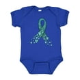 thumbnail image 1 of Inktastic Ovarian Cancer Awareness Teal Ribbon Made of Hearts Boys or Girls Baby Bodysuit, 1 of 5
