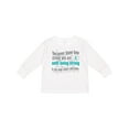 thumbnail image 1 of Inktastic Ovarian Cancer Being Strong Girls Long Sleeve Toddler T-Shirt, 1 of 5