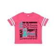 thumbnail image 1 of Inktastic Ovarian Cancer I Wear Teal Ribbon Tribute Boys or Girls Toddler T-Shirt, 1 of 5