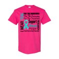 thumbnail image 1 of Inktastic Ovarian Cancer I Wear Teal Ribbon Tribute T-Shirt, 1 of 5
