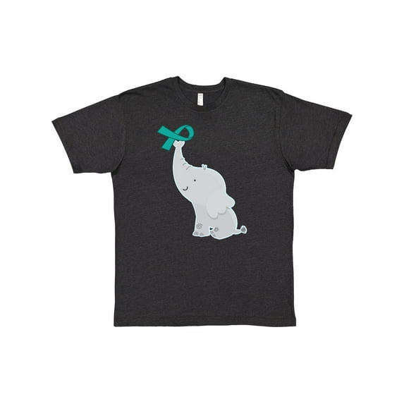 Inktastic Ovarian Cancer Pcos Teal Ribbon Awareness T-Shirt