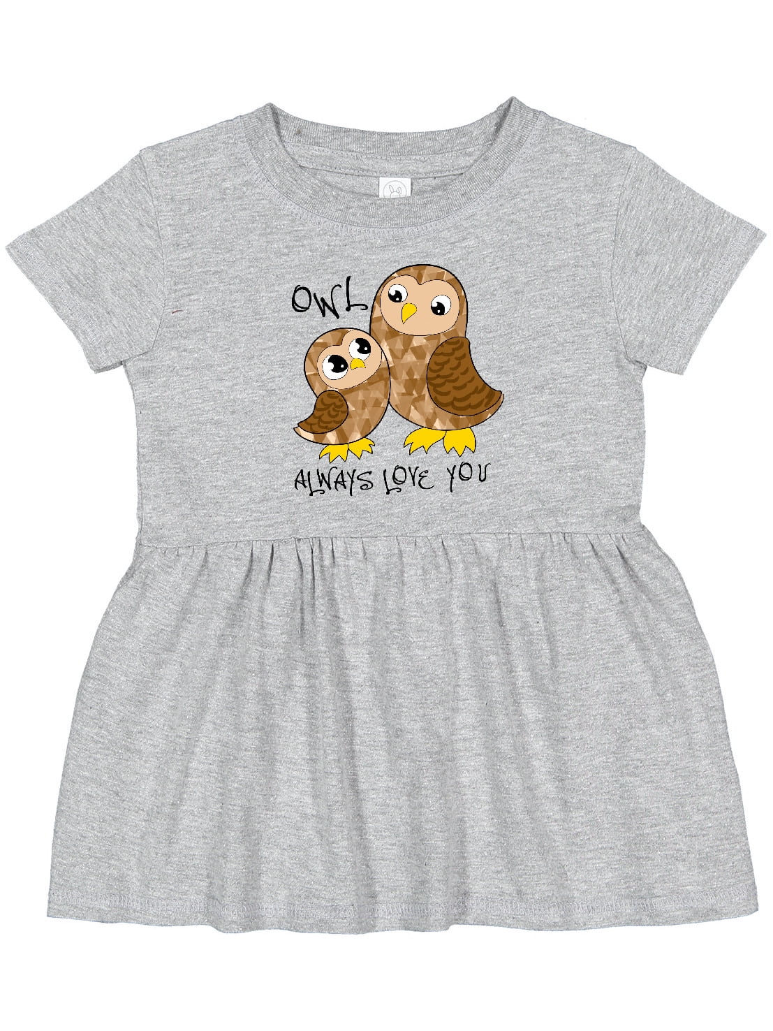Inktastic Owl Always Love You Cute Owl Family Girls Baby Dress