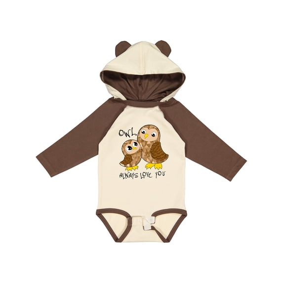 Inktastic Owl Always Love You- cute owl family Boys or Girls Long Sleeve Baby Bodysuit