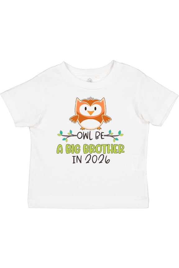 Owl Be a Big Brother in 2026 Boys Baby T-Shirt