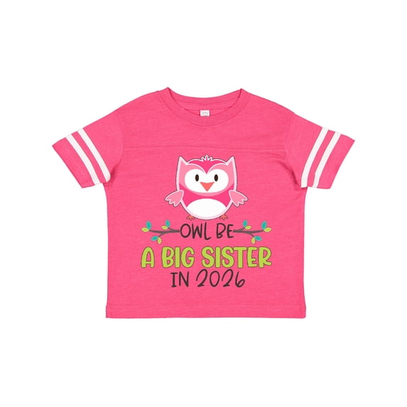 Inktastic Owl Be a Big Sister in 2026 Girls Toddler T-Shirt