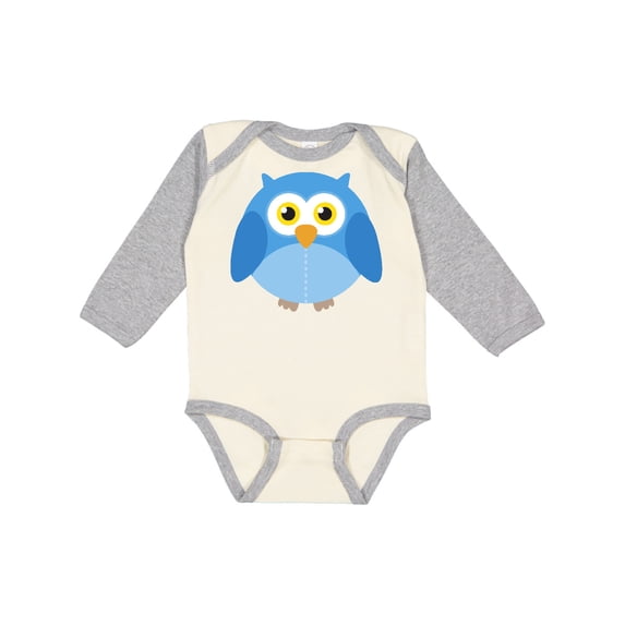 Inktastic Owl Bird Funny Gift Boys or Girls Long Sleeve Baby Bodysuit