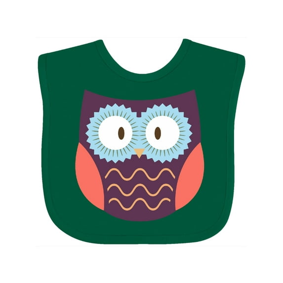 Inktastic Owl Boys or Girls Baby Bib