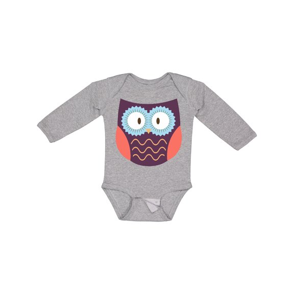 Inktastic Owl Boys or Girls Long Sleeve Baby Bodysuit
