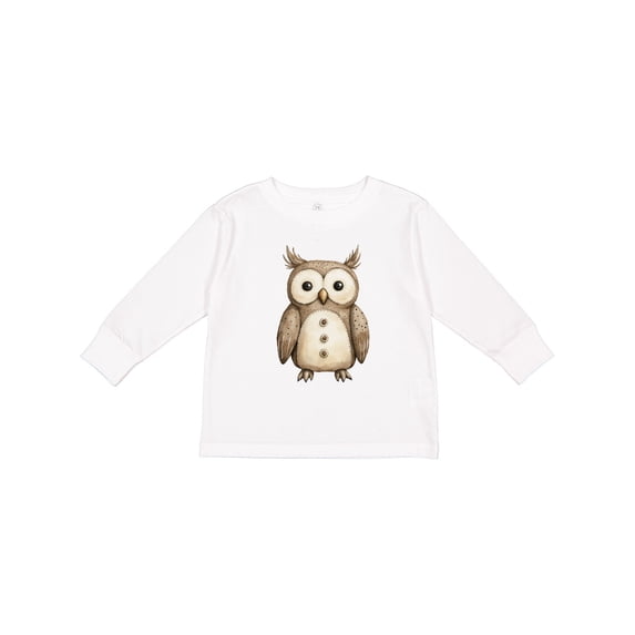 Inktastic Owl Boys or Girls Long Sleeve Toddler T-Shirt