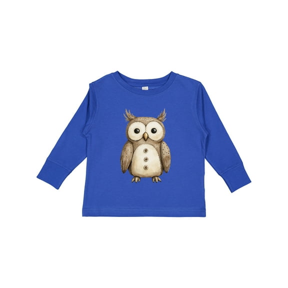 Inktastic Owl Boys or Girls Long Sleeve Toddler T-Shirt