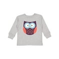 thumbnail image 1 of Inktastic Owl Boys or Girls Long Sleeve Toddler T-Shirt, 1 of 5