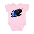 thumbnail image 1 of Inktastic Owl Decorating the Night with Moon and Stars Boys or Girls Baby Bodysuit, 1 of 5