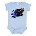 thumbnail image 1 of Inktastic Owl Decorating the Night with Moon and Stars Boys or Girls Baby Bodysuit, 1 of 5