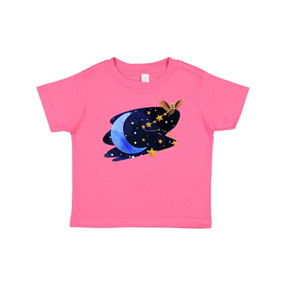 Inktastic Owl Decorating the Night with Moon and Stars Boys or Girls Baby T-Shirt