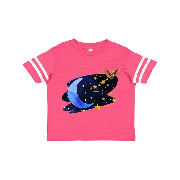 Inktastic Owl Decorating the Night with Moon and Stars Boys or Girls Toddler T-Shirt
