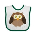 thumbnail image 1 of Inktastic Owl Fat Brown Boys or Girls Baby Bib, 1 of 4