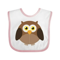 Inktastic Owl Fat Brown Boys or Girls Baby Bib