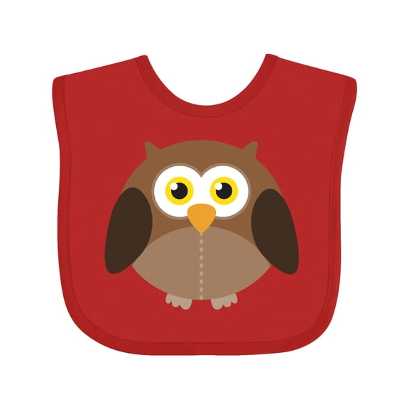 Inktastic Owl Fat Brown Boys or Girls Baby Bib