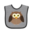 thumbnail image 1 of Inktastic Owl Fat Brown Boys or Girls Baby Bib, 1 of 4
