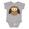 thumbnail image 1 of Inktastic Owl Fat Brown Boys or Girls Baby Bodysuit, 1 of 5