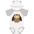 thumbnail image 1 of Inktastic Owl Fat Brown Boys or Girls Baby Bodysuit, 1 of 5