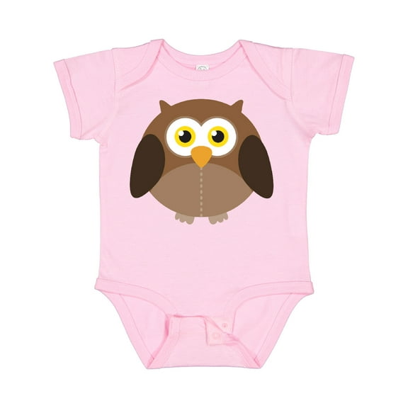 Inktastic Owl Fat Brown Boys or Girls Baby Bodysuit