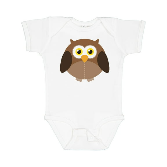 Inktastic Owl Fat Brown Boys or Girls Baby Bodysuit