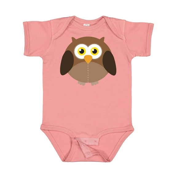Inktastic Owl Fat Brown Boys or Girls Baby Bodysuit