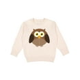 thumbnail image 1 of Inktastic Owl Fat Brown Toddler Sweatshirt, 1 of 4