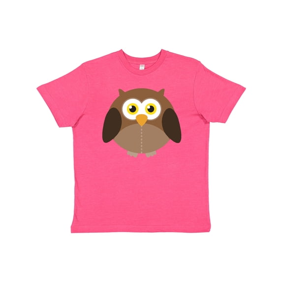 Inktastic Owl Fat Brown Youth T-Shirt