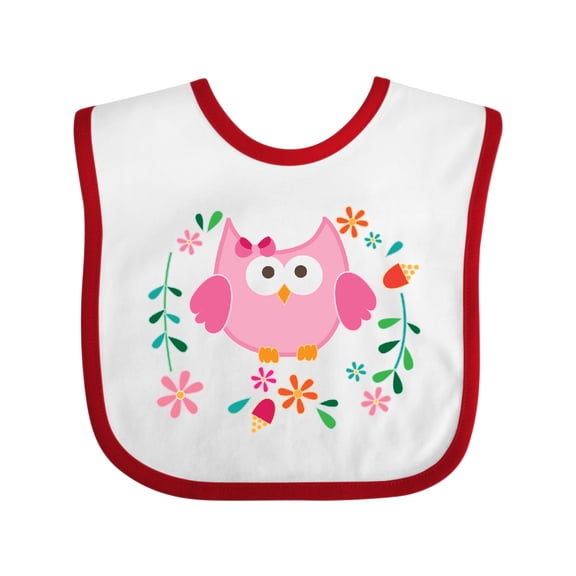 Inktastic Owl Gifts For Girls Girls Baby Bib