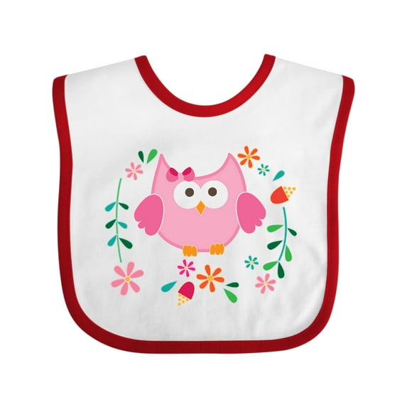 Inktastic Owl Gifts For Girls Girls Baby Bib
