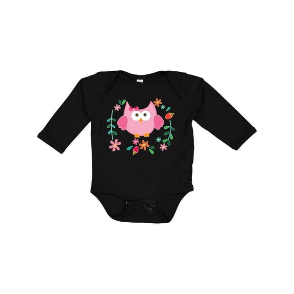 Inktastic Owl Gifts For Girls Girls Long Sleeve Baby Bodysuit