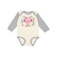 thumbnail image 1 of Inktastic Owl Gifts For Girls Girls Long Sleeve Baby Bodysuit, 1 of 5