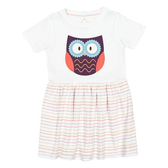 Inktastic Owl Girls Toddler Dress