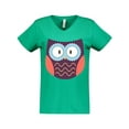 thumbnail image 1 of Inktastic Owl Women's V-Neck T-Shirt, 1 of 5